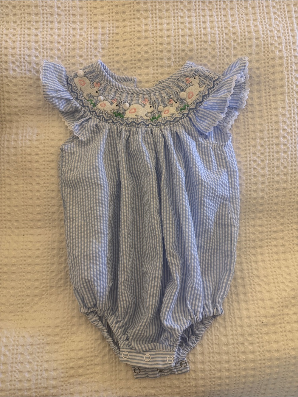 Lil Cactus Smocked Easter Bubble